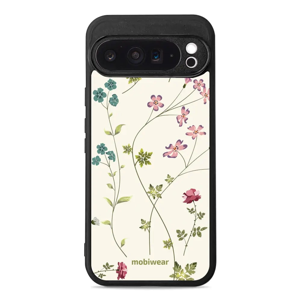 Handyhülle für Google Pixel 9 Pro XL, Mobiwear Glossy Case, Idyllische Blüte