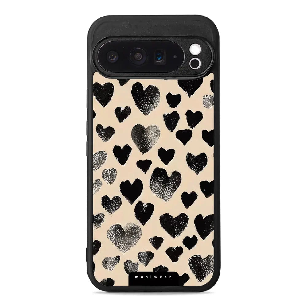 Handyhülle für Google Pixel 9 Pro XL, Mobiwear Glossy Case, Beige Liebe