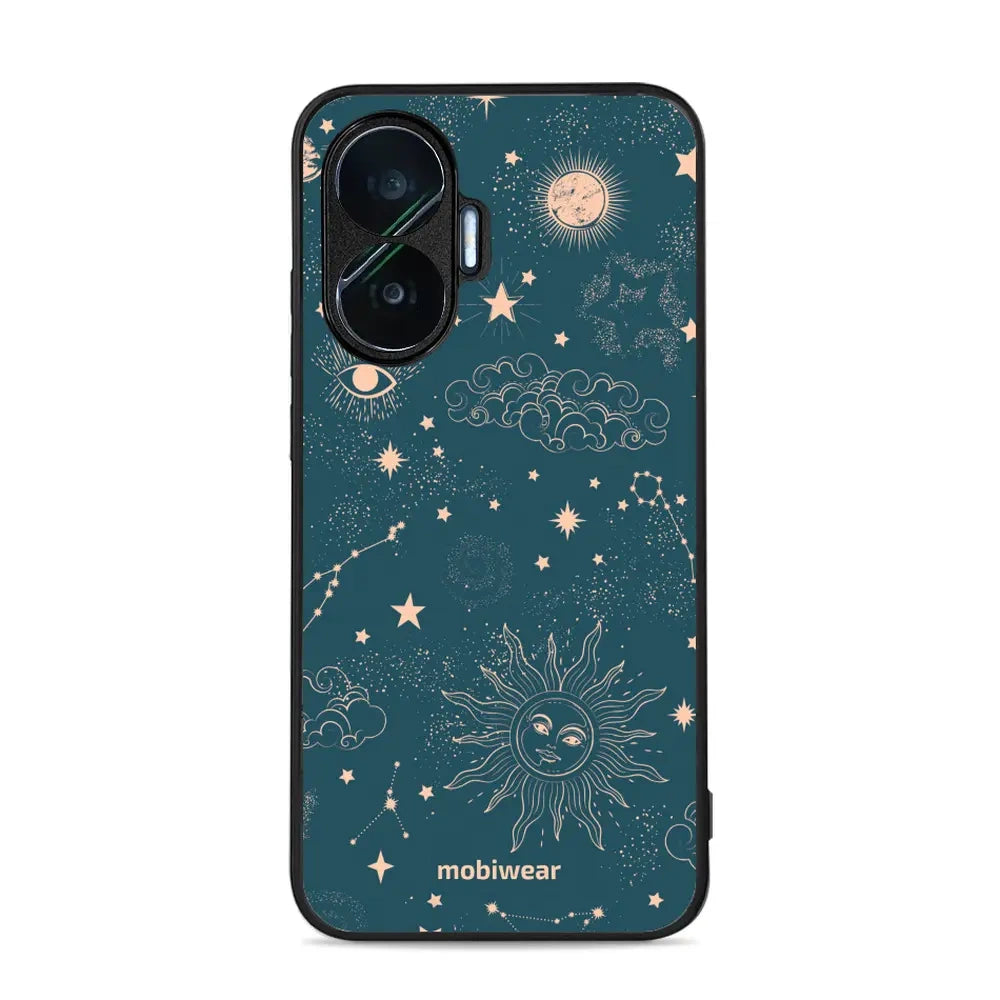 Handyhülle für Xiaomi POCO F7, Mobiwear Glossy Case, Astraler Staub