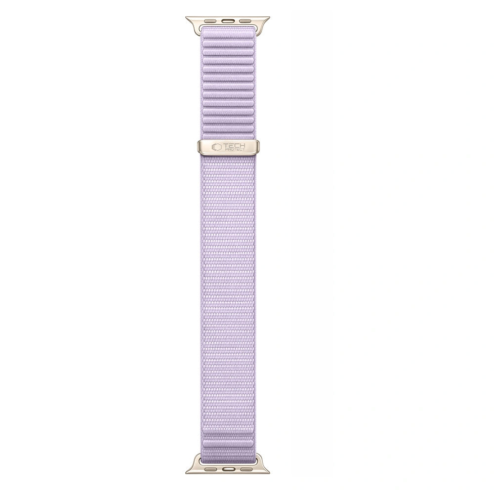 Armband für Apple Watch 44/45/46/49 mm, Tech Protect Nylon Pro, Violett (4/7)