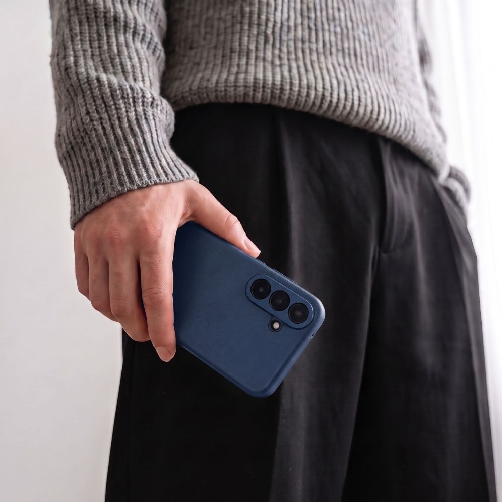 Handyhülle mit Klappe für Galaxy S26 FE, Tech-Protect Smart Wallet, Dunkelblau (4/7)
