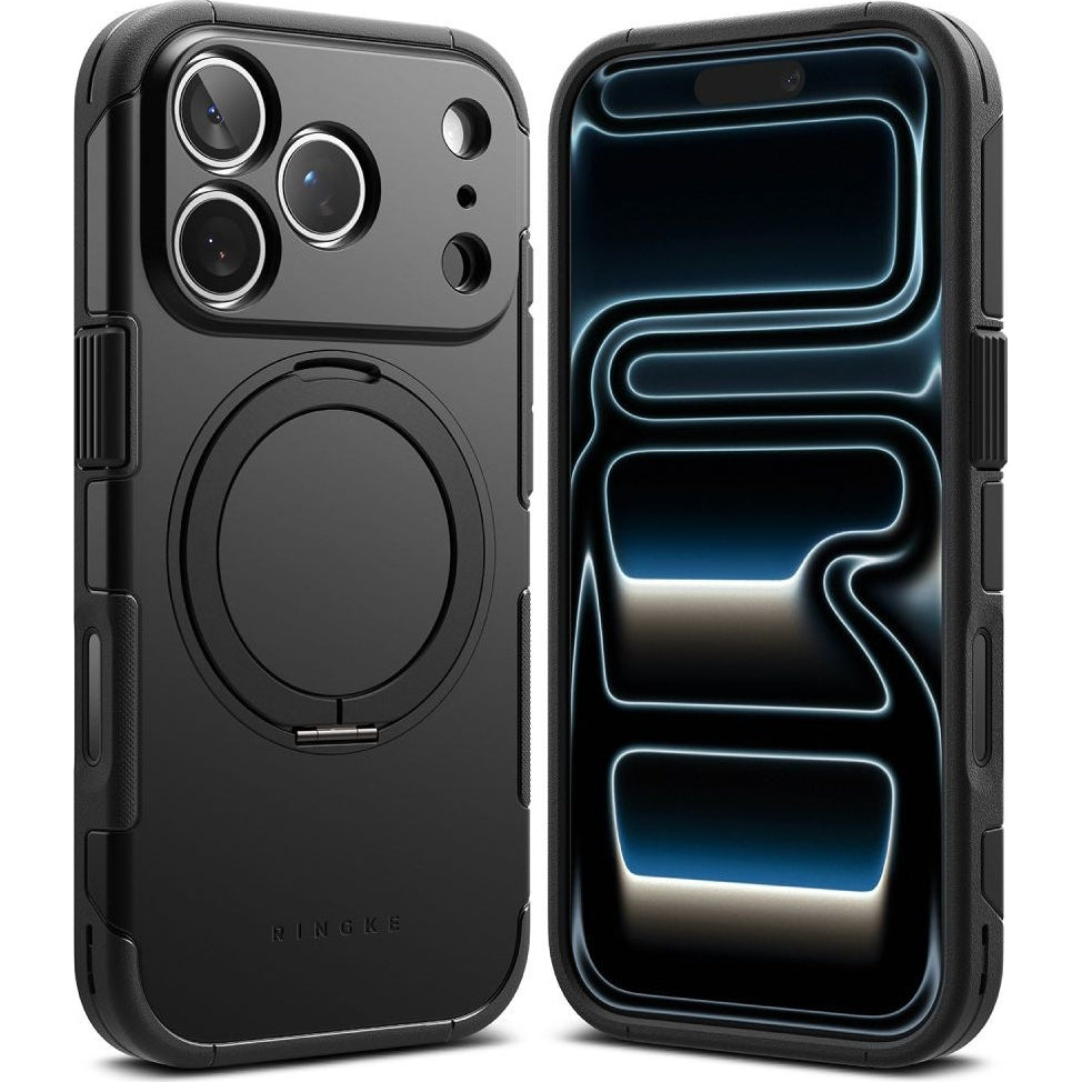 Handyhülle mit Ständer für iPhone 18 Pro / 17 Pro, Ringke Alles MagSafe, Schwarz (4/10)