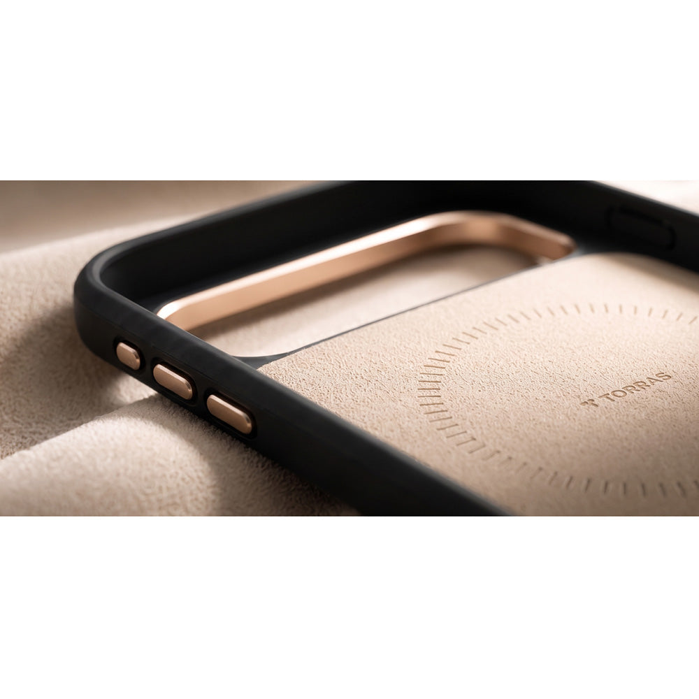 Handyhülle für iPhone 18 Pro Max / 17 Pro Max Torras Ostand Q3 VegSkin, Schwarz (5/10)