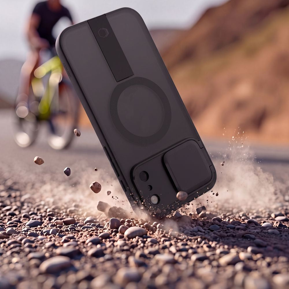 Handyhülle mit Kameraabdeckung für iPhone 18 Pro Max / 17 Pro Max, Tech-Protect Kevlar Aura mit MagSafe, Getönt-Schwarz (4/6)