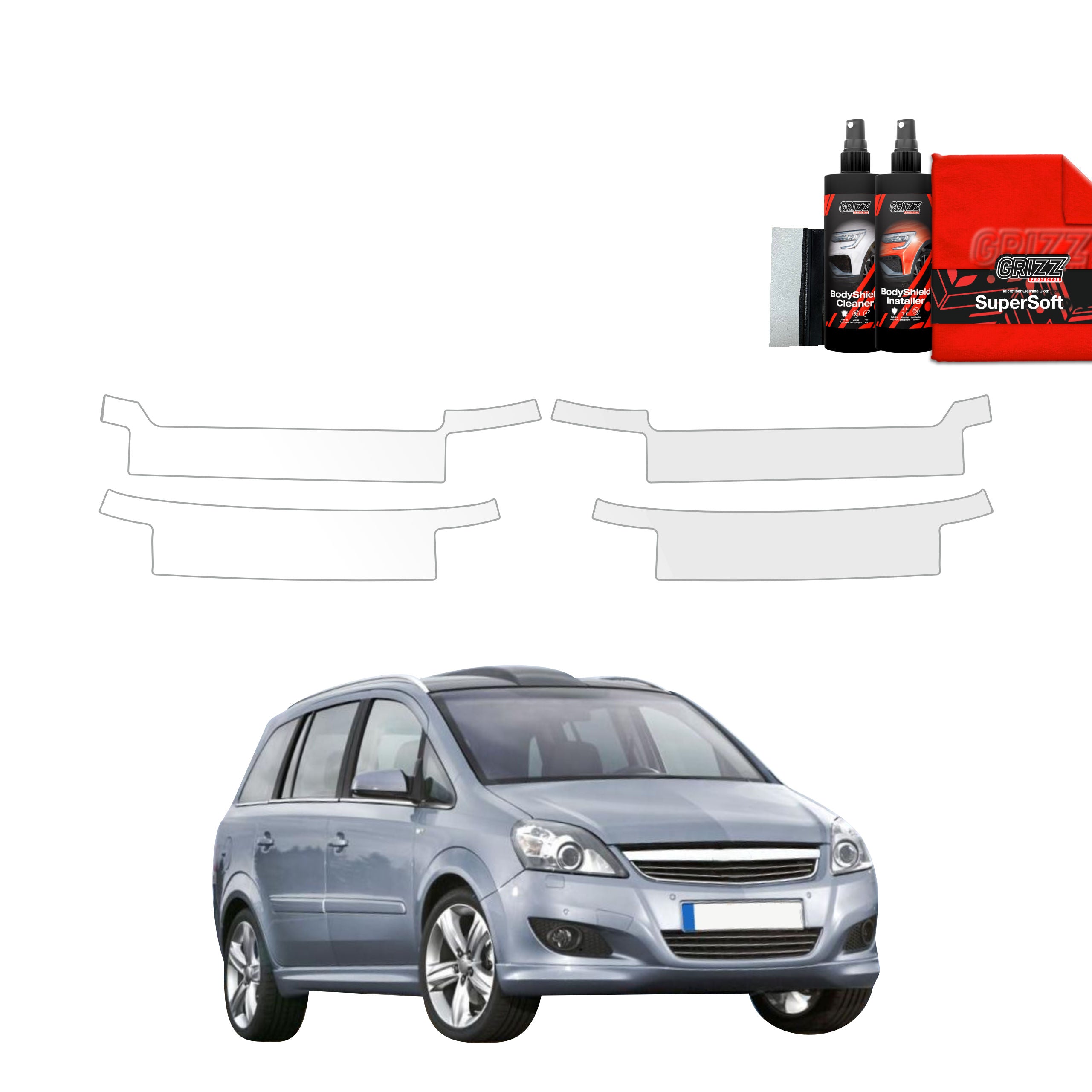 4in1 Schutzfolie Grizz Protector für Schweller - Opel Zafira B Kombi 5D (2010-2014)