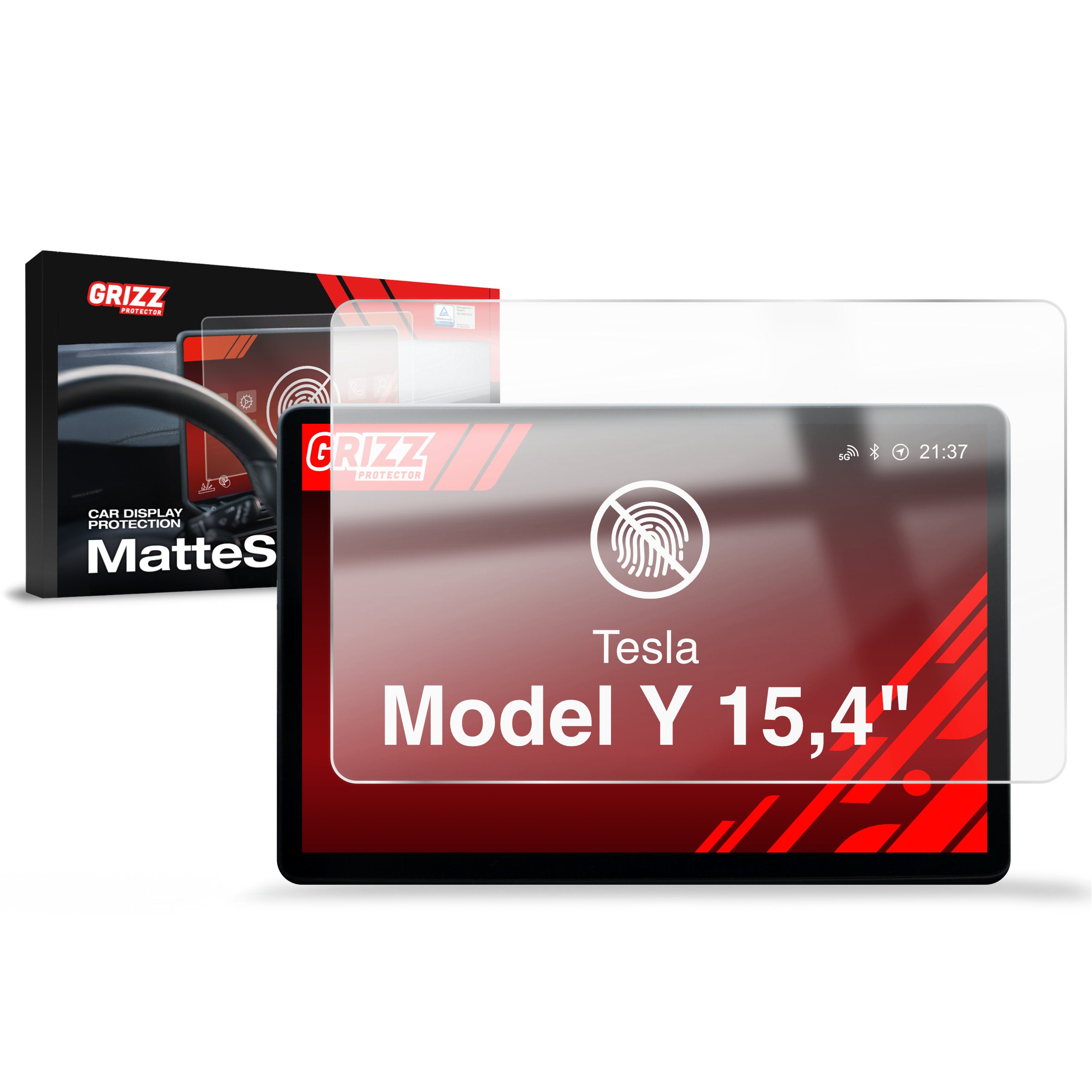 Matte Autodisplayfolie für Tesla Model Y (2020-2024), Grizz Protector
