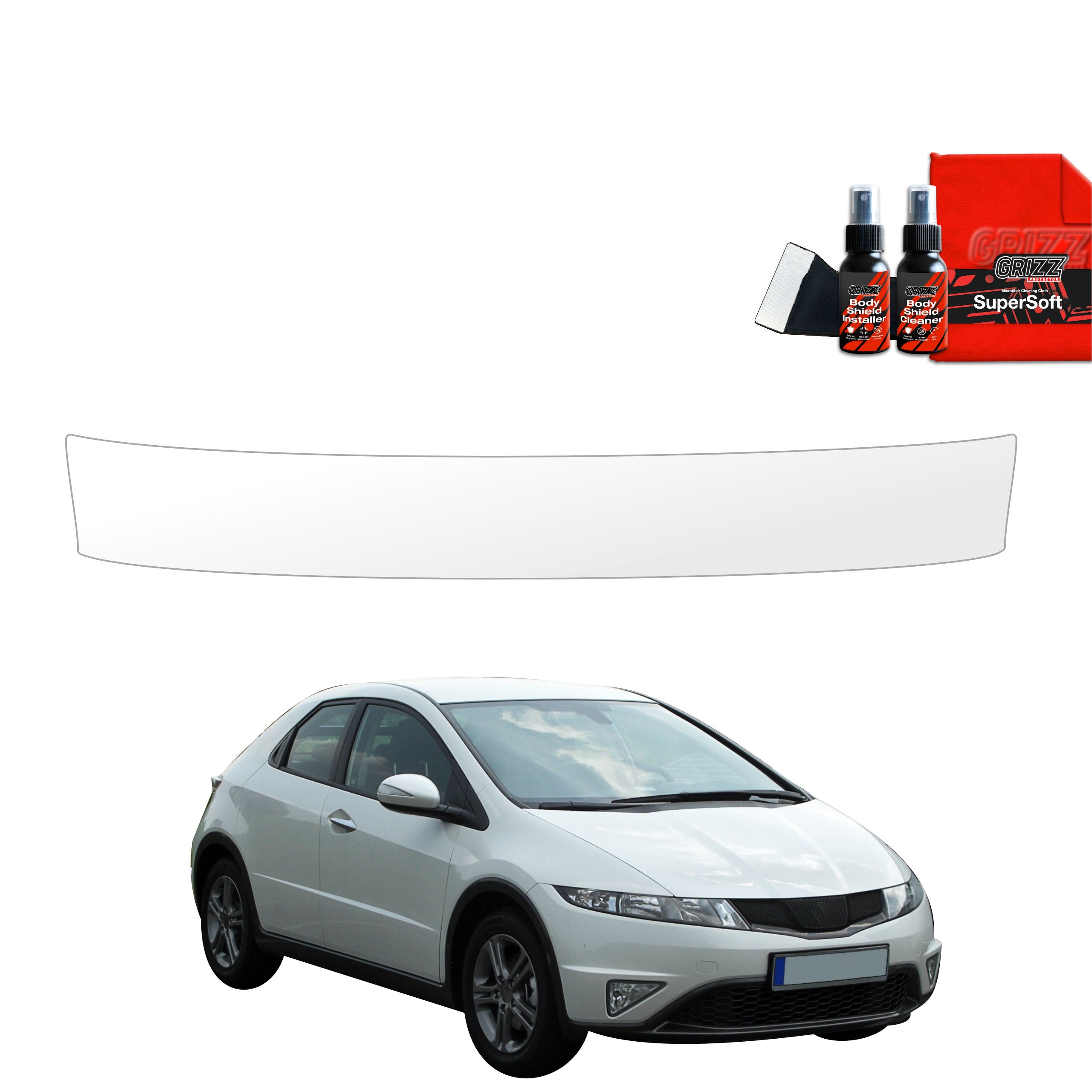 Schutzfolie Grizz Protector für Ladekante - Honda Civic 8 Hatchback 5D (2009-2011)