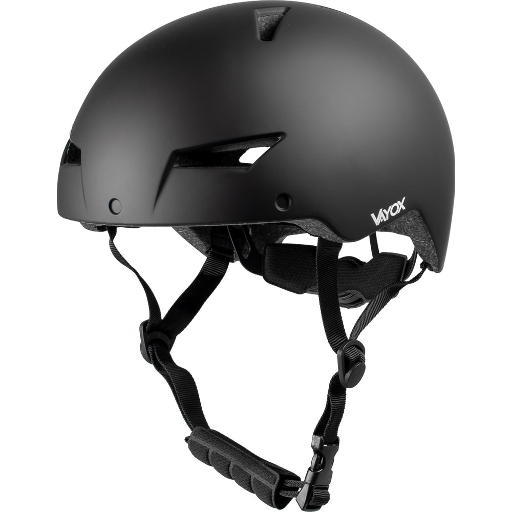 Fahrradhelm mit LED-Licht, Vayox Street VA0423BMM 55-58 cm, Schwarz