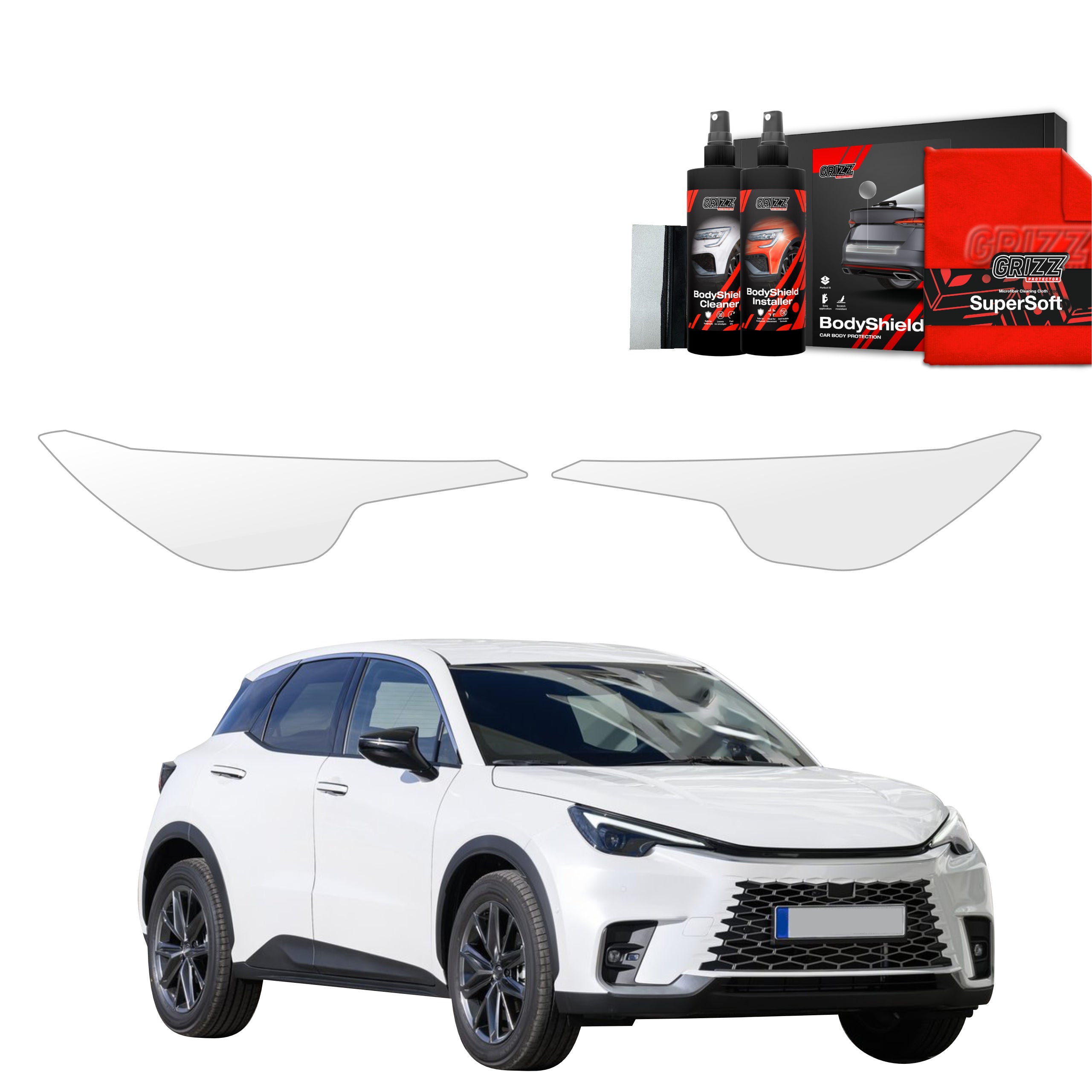 2in1 Schutzfolie Grizz Protector für Scheinwerfer - Lexus LBX (2023-2026)