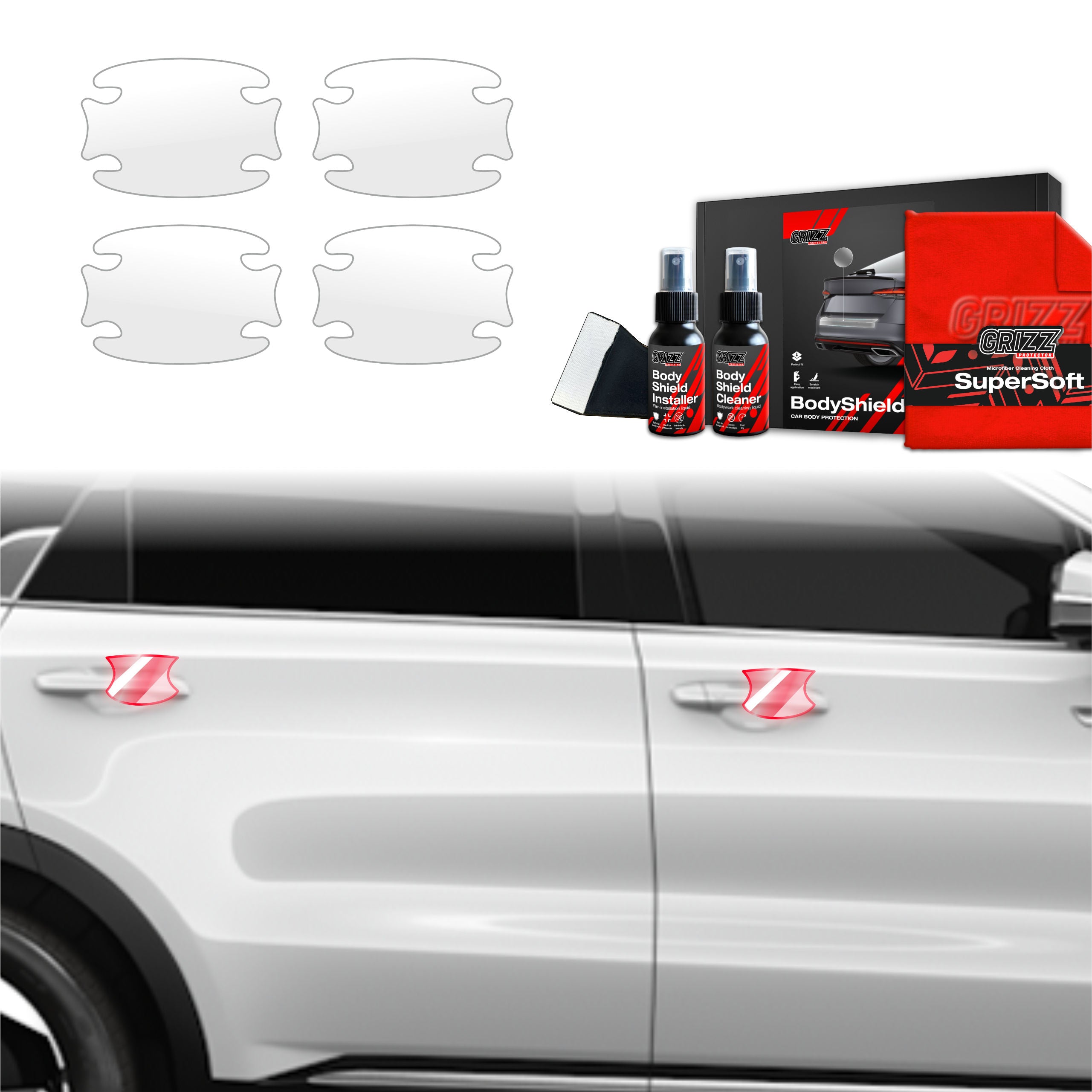 4in1 Schutzfolie Grizz Protector für Türgriffmulden - Kia Sorento (2023-2026)
