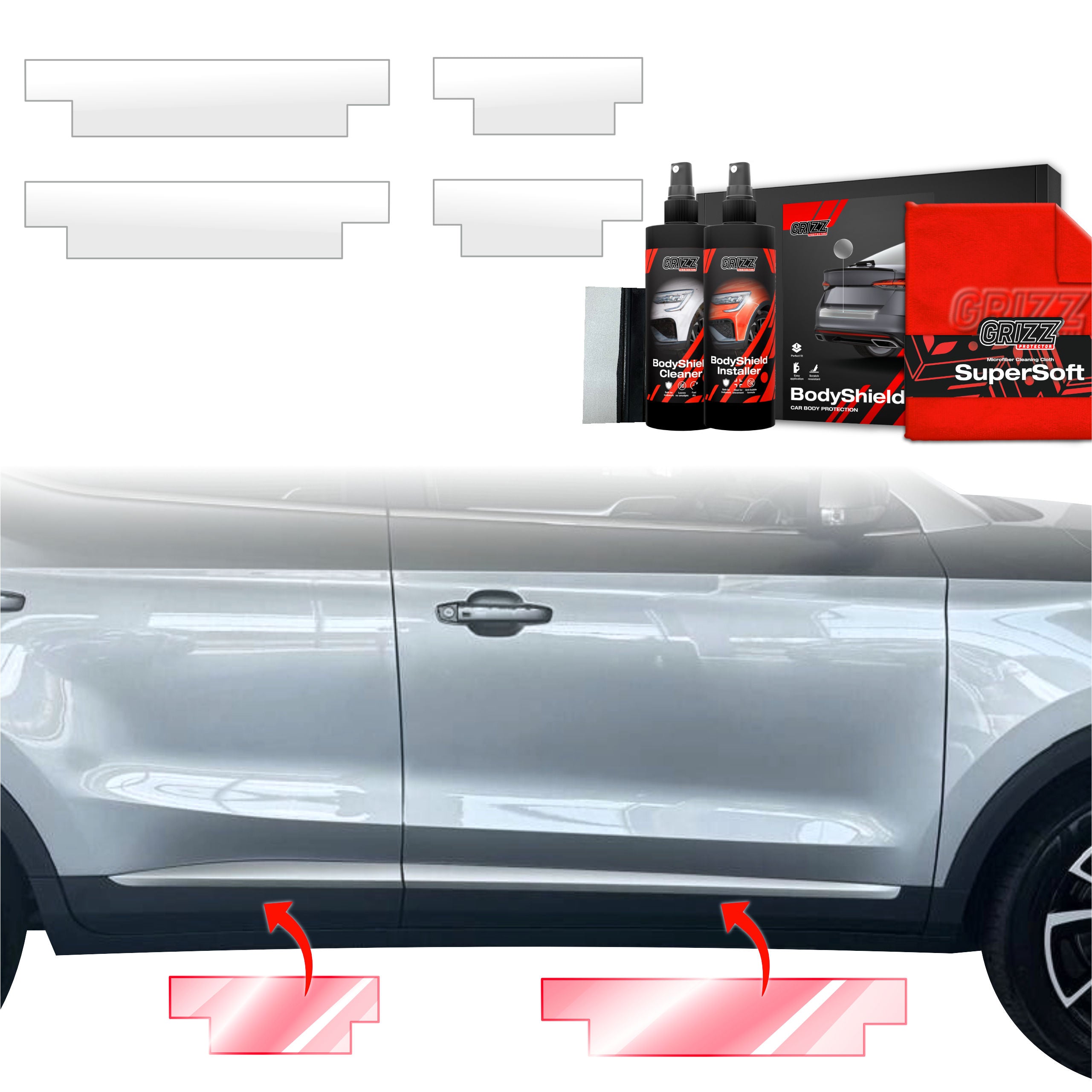 4in1 Schutzfolie Grizz Protector für Schweller - MG ZS Classic (2019-2025)