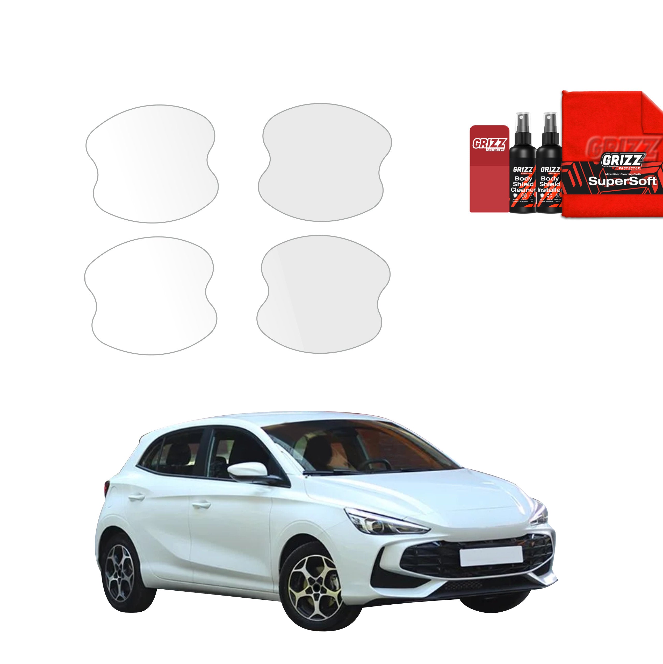 4in1 Schutzfolie Grizz Protector für Türgriffmulden - MG 3 (2024-2026)