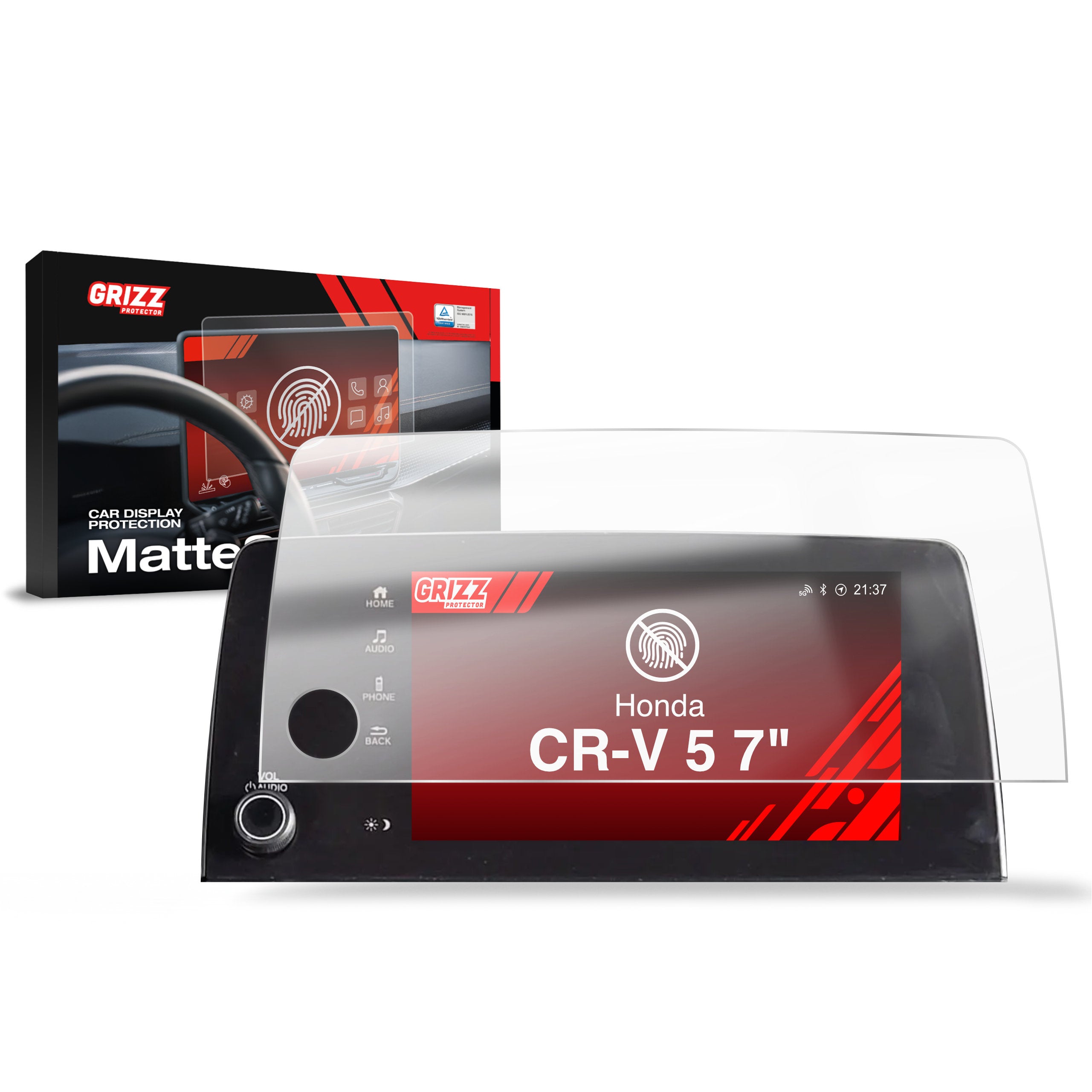 Matte Autodisplayfolie für Honda CR-V 5 (2018-2021), Grizz Protector