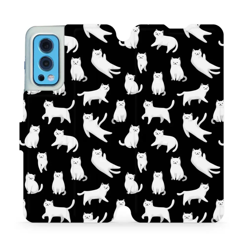 Handyhülle mit klappe für OnePlus Nord 2 5G, Mobiwear Book, Luna-Kätzchen