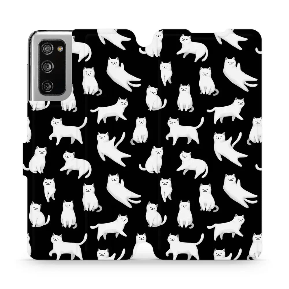 Handyhülle mit klappe für Galaxy S20 FE, Mobiwear Book, Luna-Kätzchen