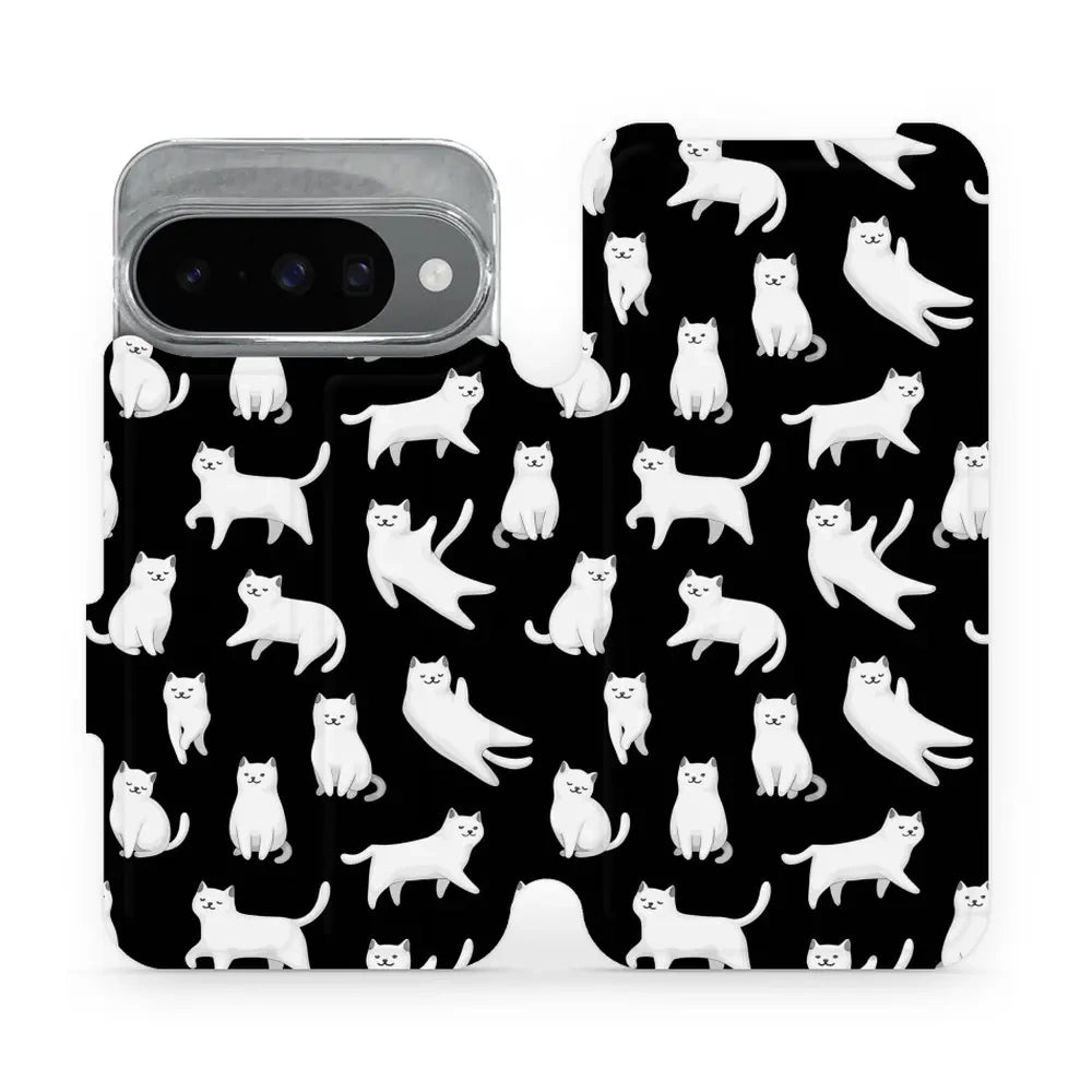 Handyhülle mit klappe für Pixel 10, Mobiwear Book, Luna-Kätzchen