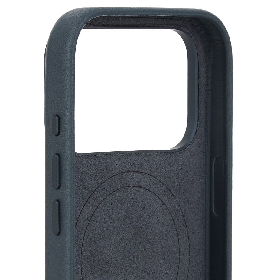 Handyhülle für iPhone 18 Pro, Troubadour Full Leather Case für MagSafe, Graphit (6/9)