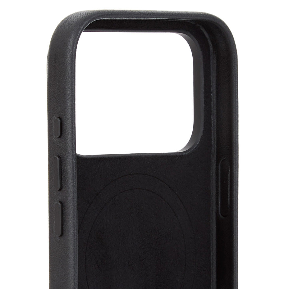 Handyhülle für iPhone 18 Pro Max, Troubadour Full Leather Case für MagSafe, Schwarz (6/9)