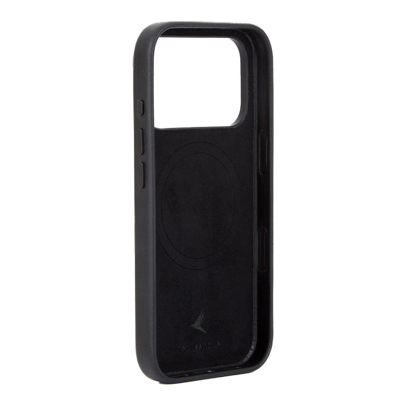 Handyhülle für iPhone 18 Pro Max, Troubadour Full Leather Case für MagSafe, Schwarz (2/9)