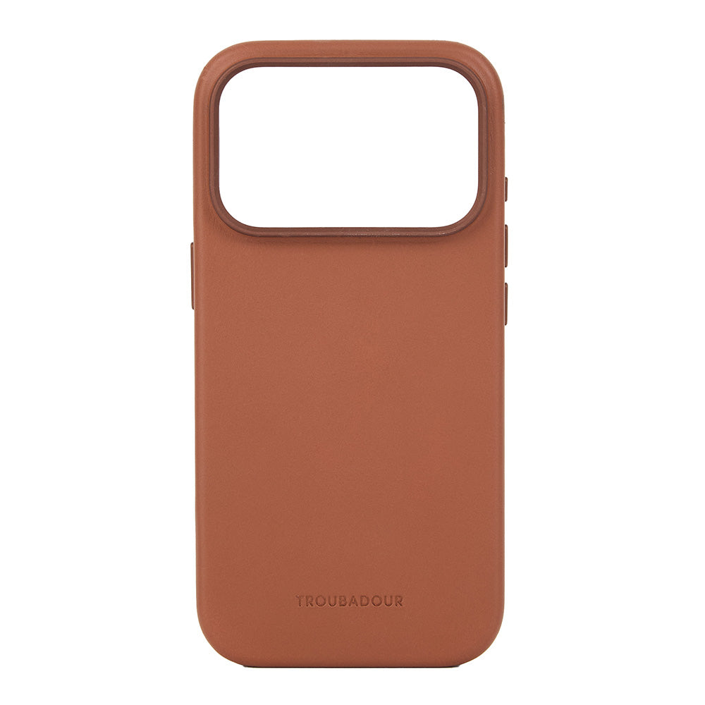 Handyhülle für iPhone 18 Pro Max, Troubadour Full Leather Case für MagSafe, Braun (5/10)