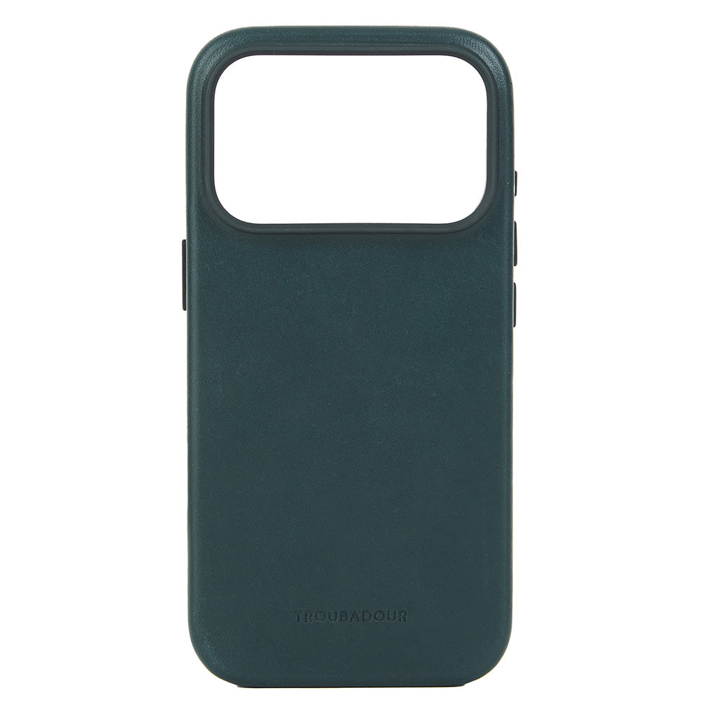 Handyhülle für iPhone 18 Pro Max, Troubadour Full Leather Case für MagSafe, Dunkelgrün (6/9)