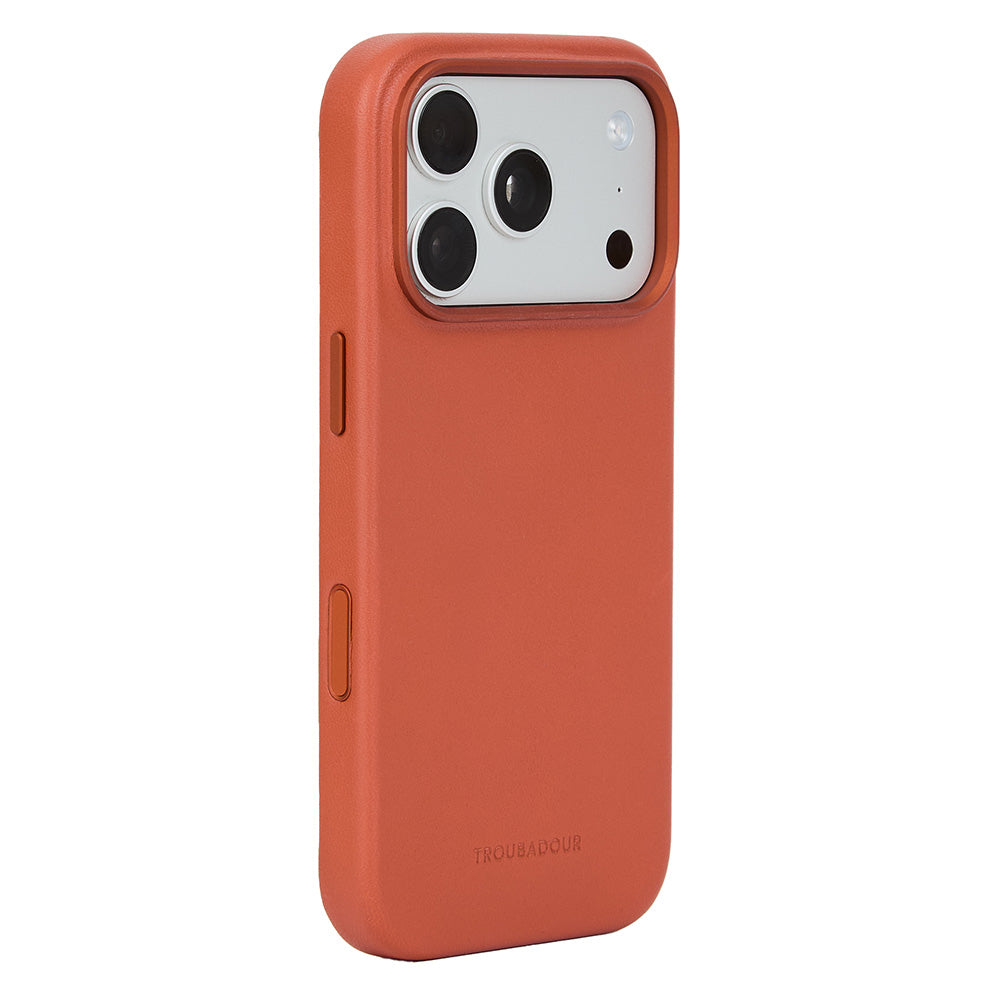 Handyhülle für iPhone 18 Pro Max, Troubadour Full Leather Case für MagSafe, Rostbraun (1/8)