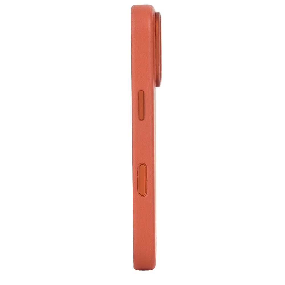 Handyhülle für iPhone 18 Pro Max, Troubadour Full Leather Case für MagSafe, Rostbraun (3/8)