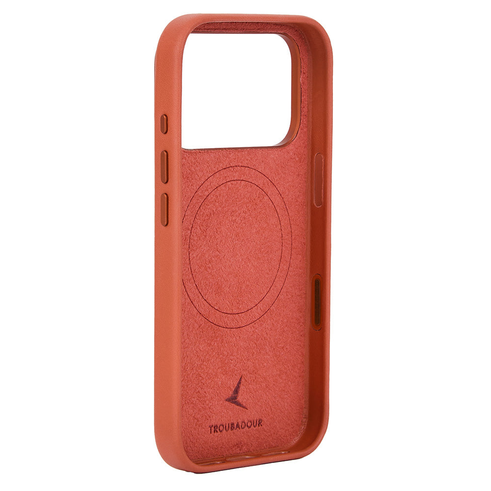 Handyhülle für iPhone 18 Pro Max, Troubadour Full Leather Case für MagSafe, Rostbraun (2/8)