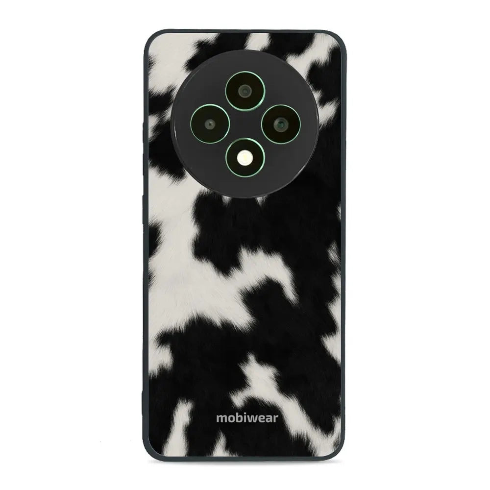 Handyhülle für Oppo Reno 12 FS, Mobiwear Glossy Case, Kuhfell-Optik