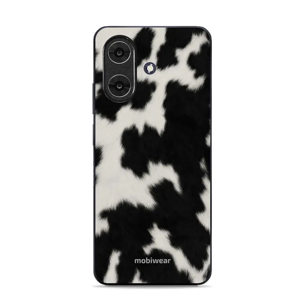 Handyhülle für Realme Note 60, Mobiwear Glossy Case, Kuhfell-Optik