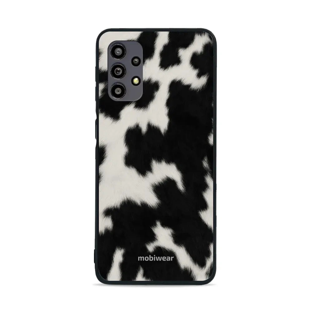 Handyhülle für Galaxy A32 5G, Mobiwear Glossy Case, Kuhfell-Optik