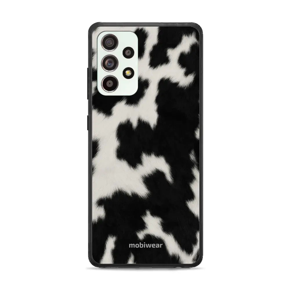 Handyhülle für Galaxy A52, Mobiwear Glossy Case, Kuhfell-Optik