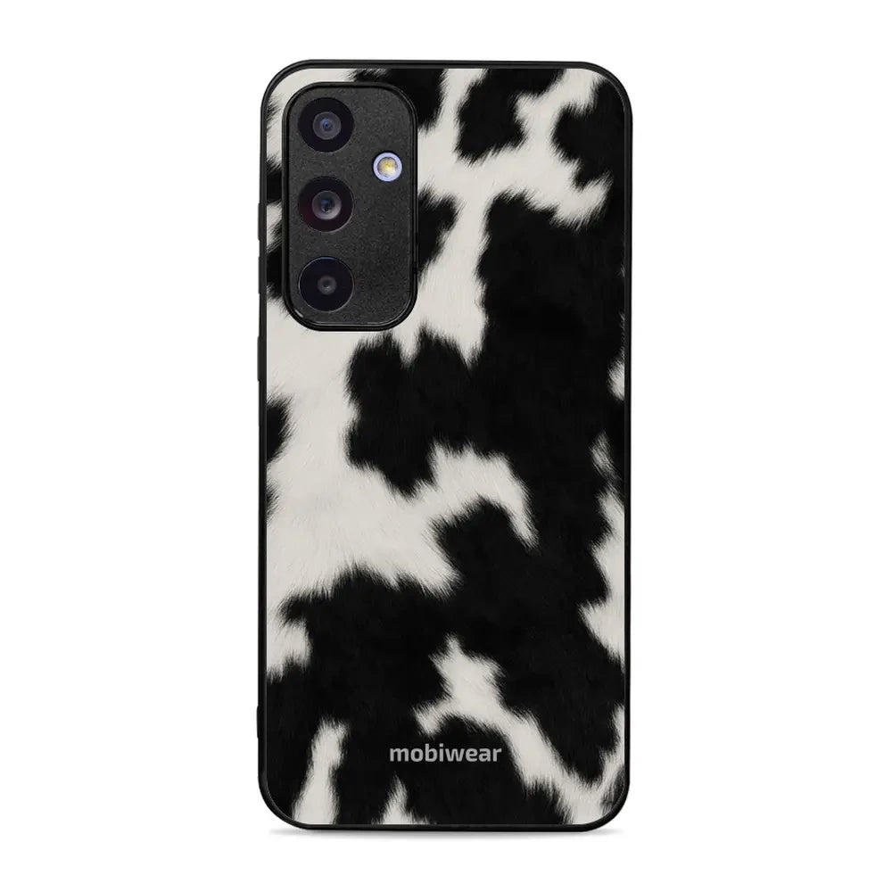 Handyhülle für Galaxy A55 5G, Mobiwear Glossy Case, Kuhfell-Optik