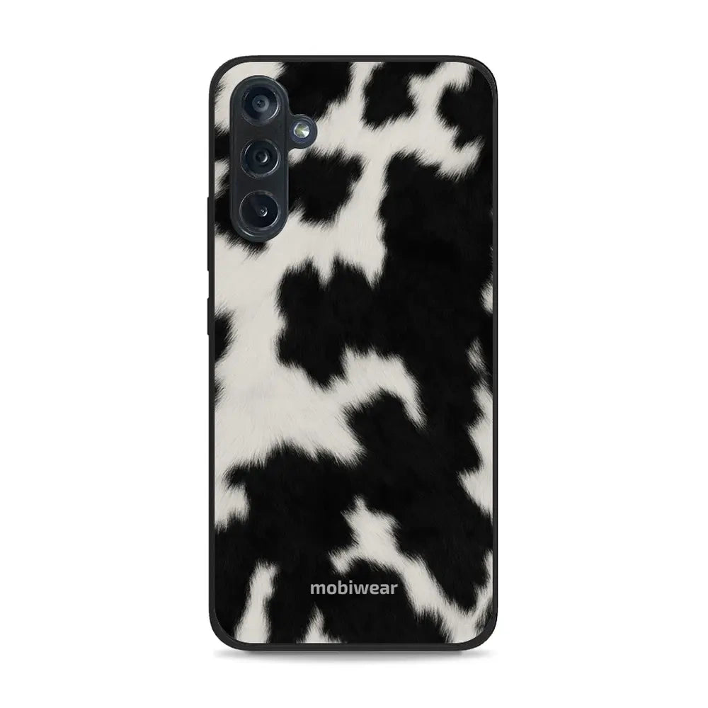 Handyhülle für Galaxy M34 5G, Mobiwear Glossy Case, Kuhfell-Optik