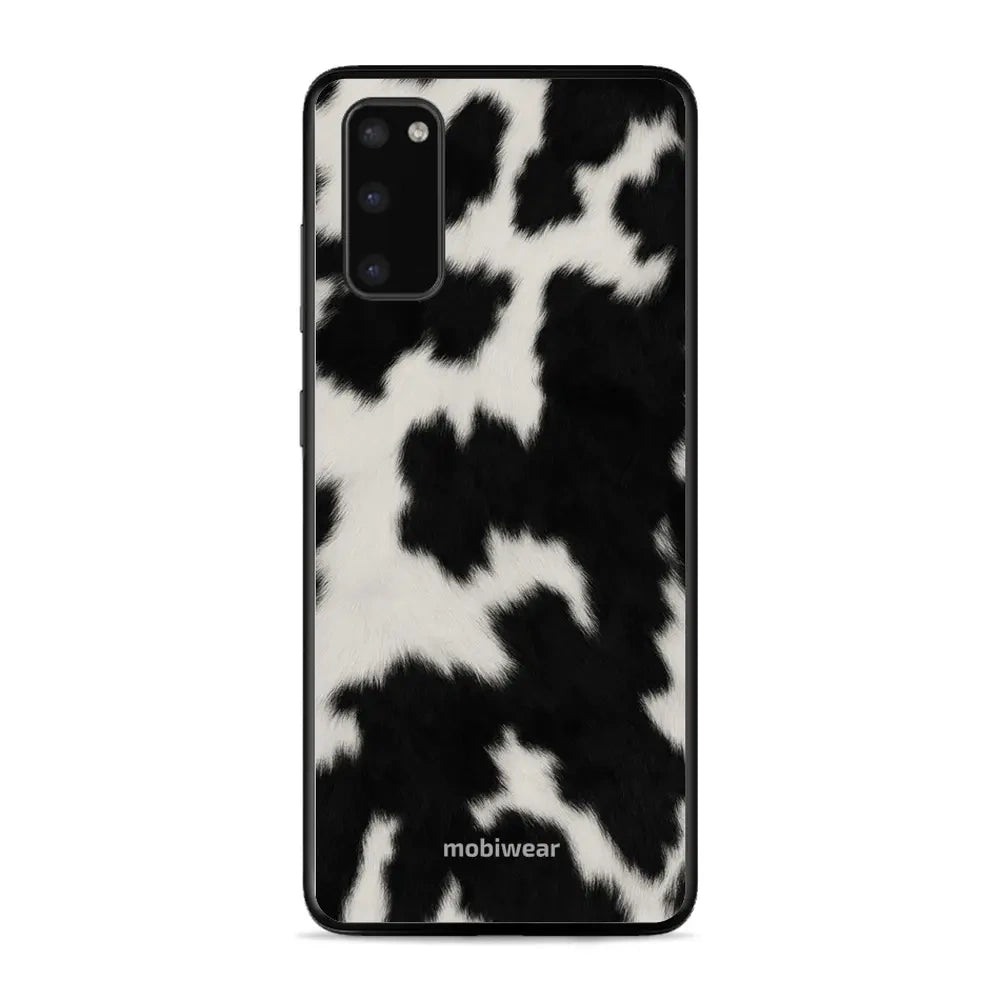 Handyhülle für Galaxy S20, Mobiwear Glossy Case, Kuhfell-Optik