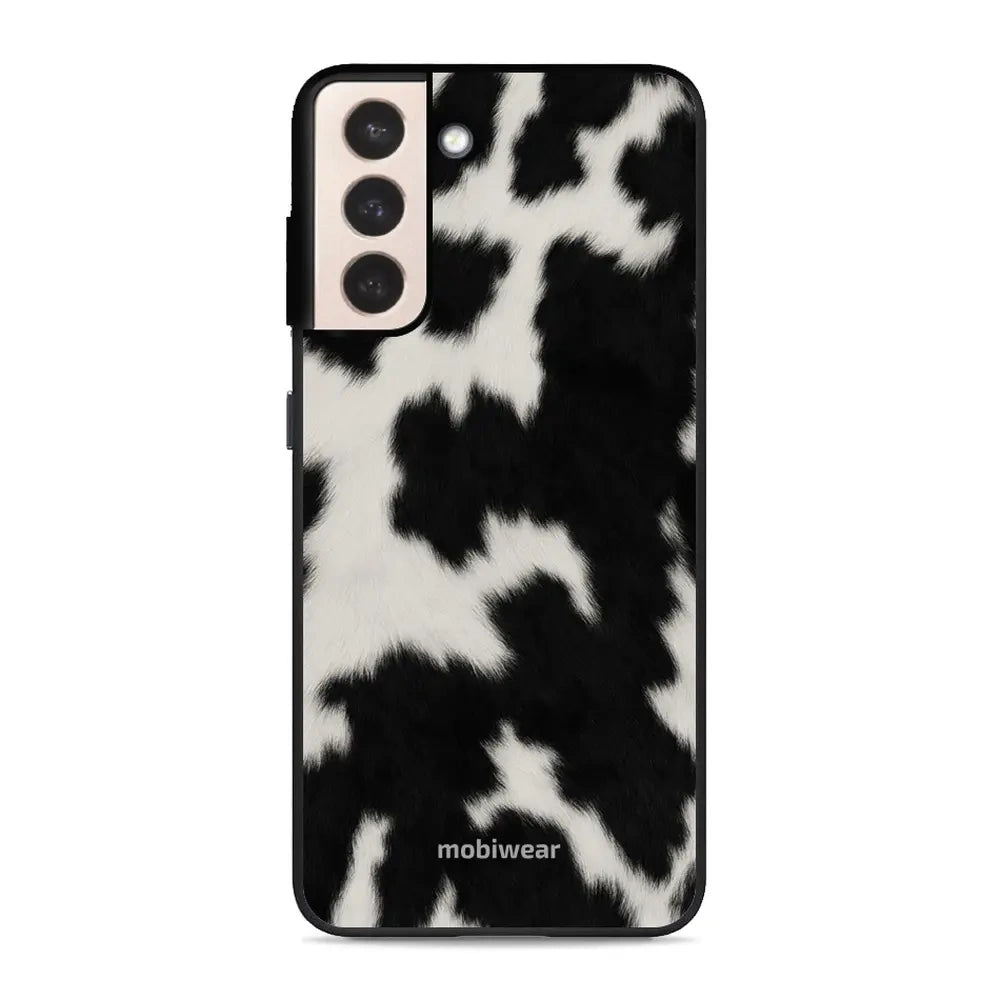 Handyhülle für Galaxy S21 Plus, Mobiwear Glossy Case, Kuhfell-Optik