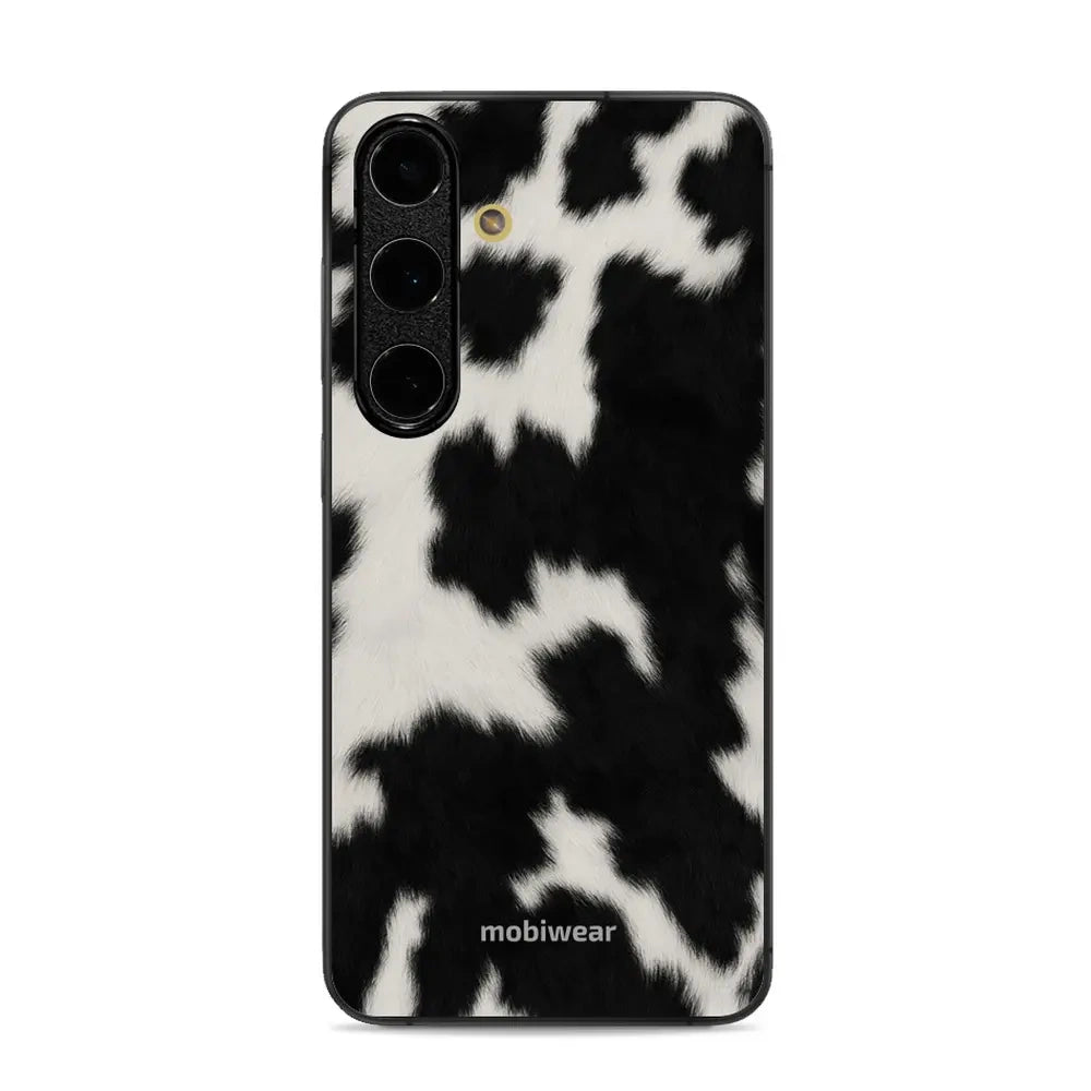 Handyhülle für Galaxy S24 FE, Mobiwear Glossy Case, Kuhfell-Optik