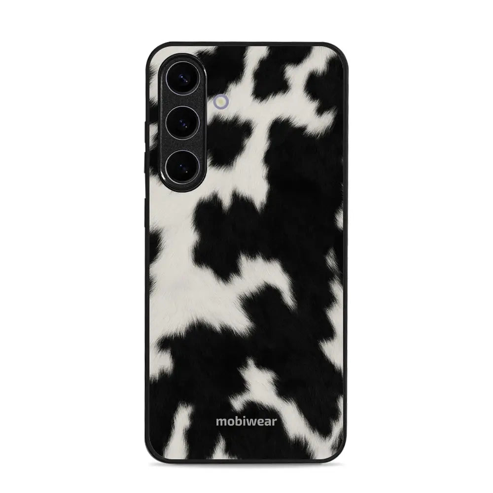 Handyhülle für Galaxy S25 Plus, Mobiwear Glossy Case, Kuhfell-Optik