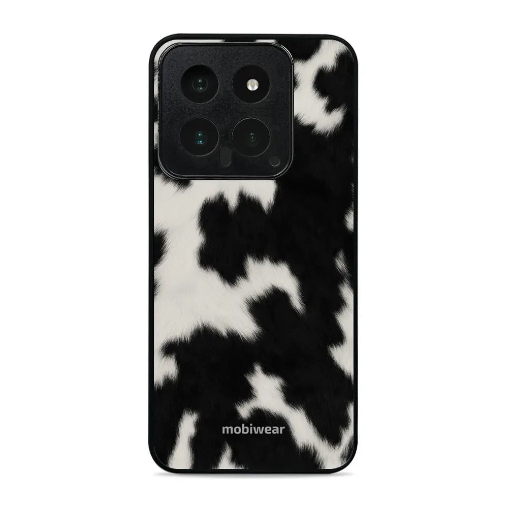 Handyhülle für Xiaomi 14, Mobiwear Glossy Case, Kuhfell-Optik