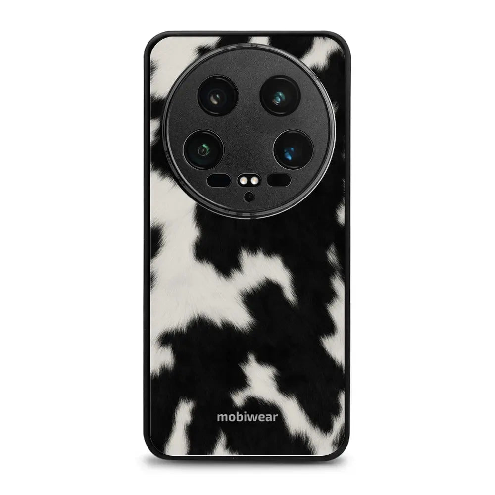Handyhülle für Xiaomi 14 Ultra, Mobiwear Glossy Case, Kuhfell-Optik
