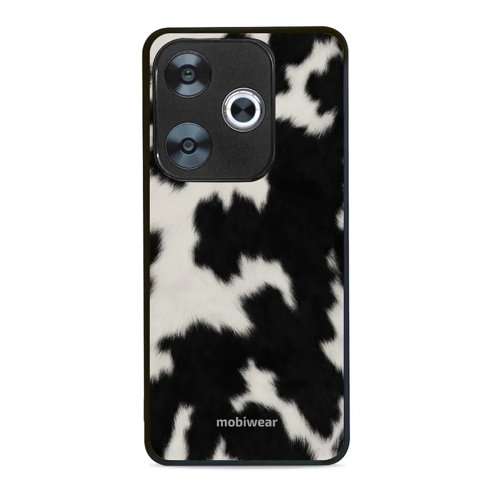 Handyhülle für Xiaomi Poco F6, Mobiwear Glossy Case, Kuhfell-Optik