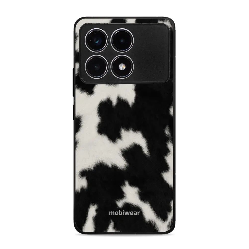 Handyhülle für Xiaomi Poco F6 Pro, Mobiwear Glossy Case, Kuhfell-Optik
