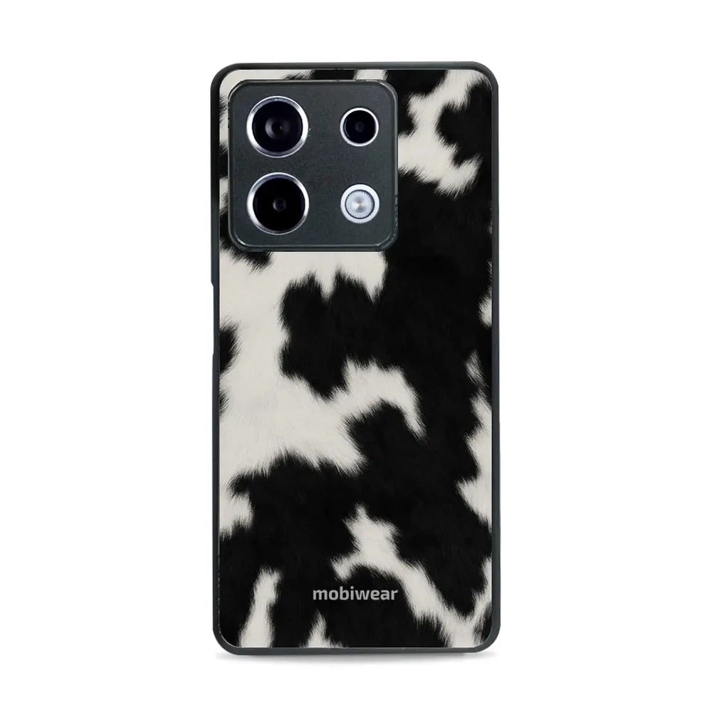 Handyhülle für Xiaomi Poco X6, Mobiwear Glossy Case, Kuhfell-Optik