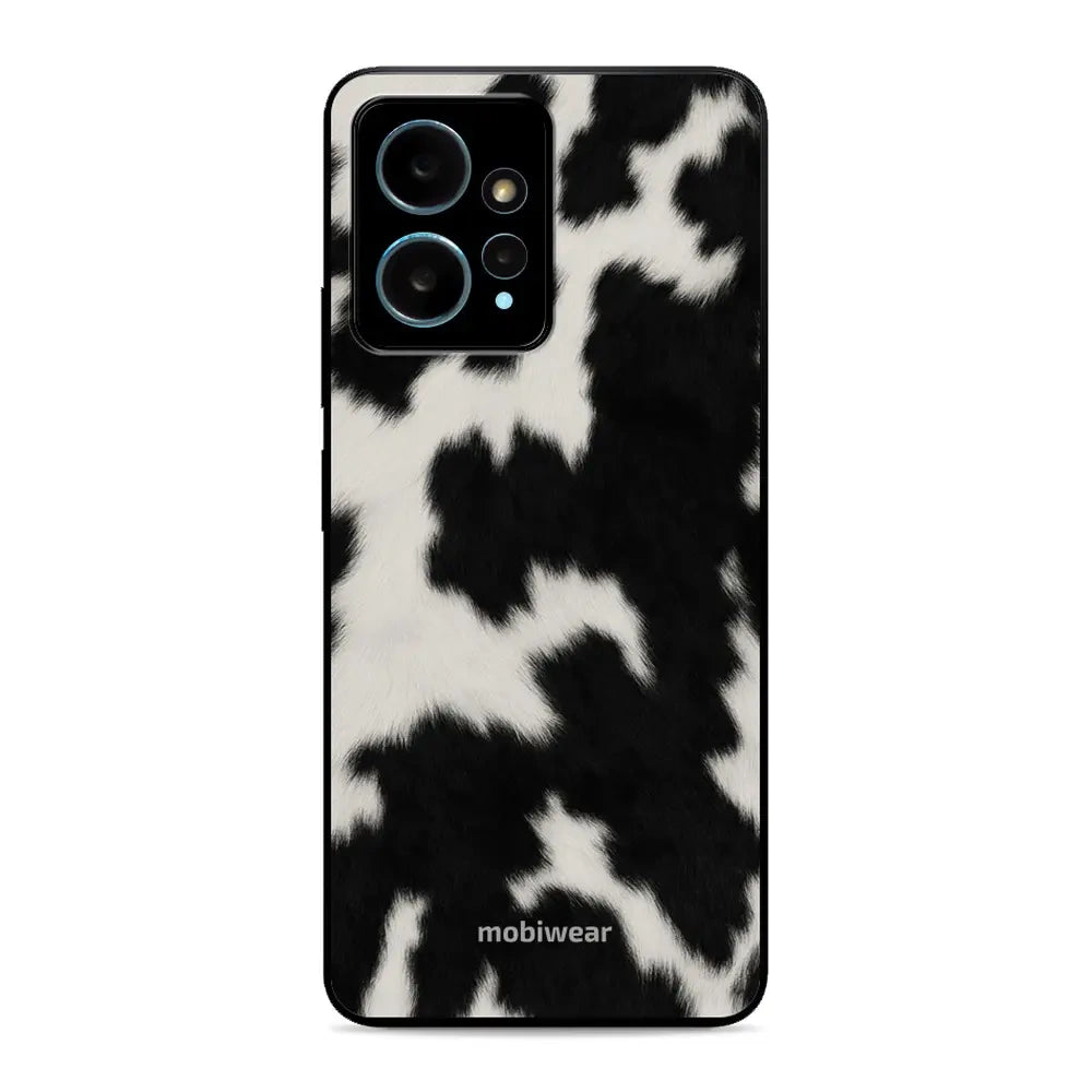 Handyhülle für Xiaomi Redmi Note 12 4G, Mobiwear Glossy Case, Kuhfell-Optik