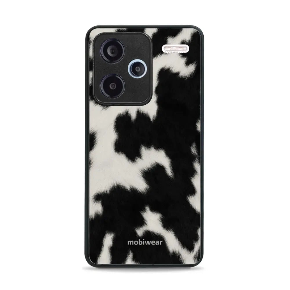 Handyhülle für Xiaomi Redmi Note 13 Pro Plus 5G, Mobiwear Glossy Case, Kuhfell-Optik