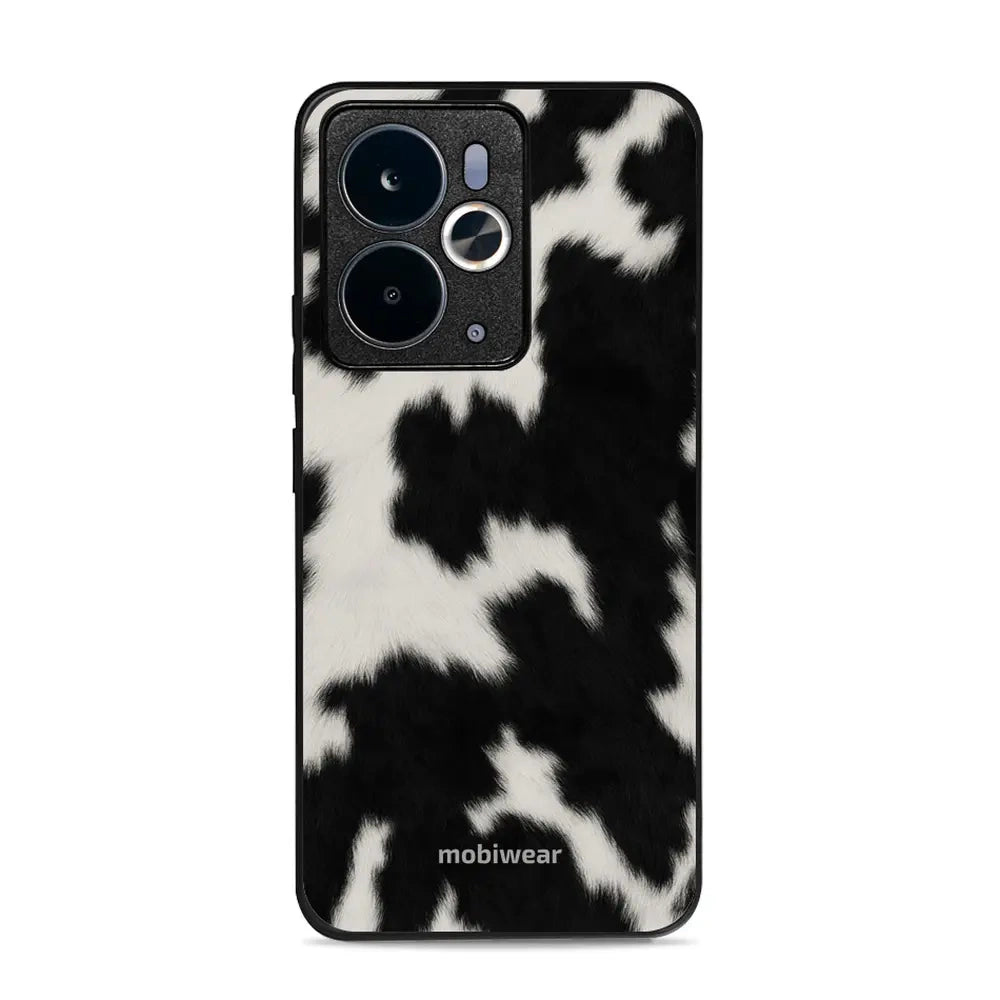 Handyhülle für Realme 14T 5G, Mobiwear Glossy Case, Kuhfell-Optik
