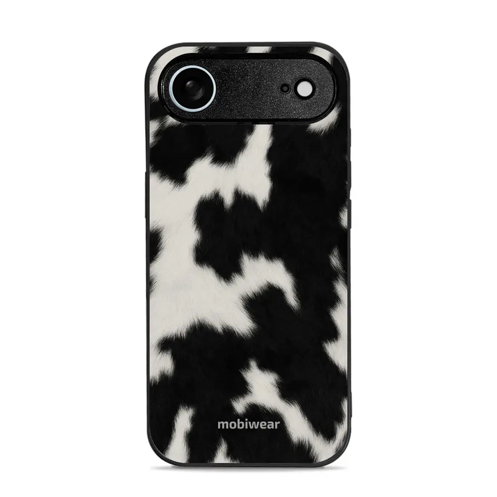 Handyhülle für iPhone Air, Mobiwear Glossy Case, Kuhfell-Optik