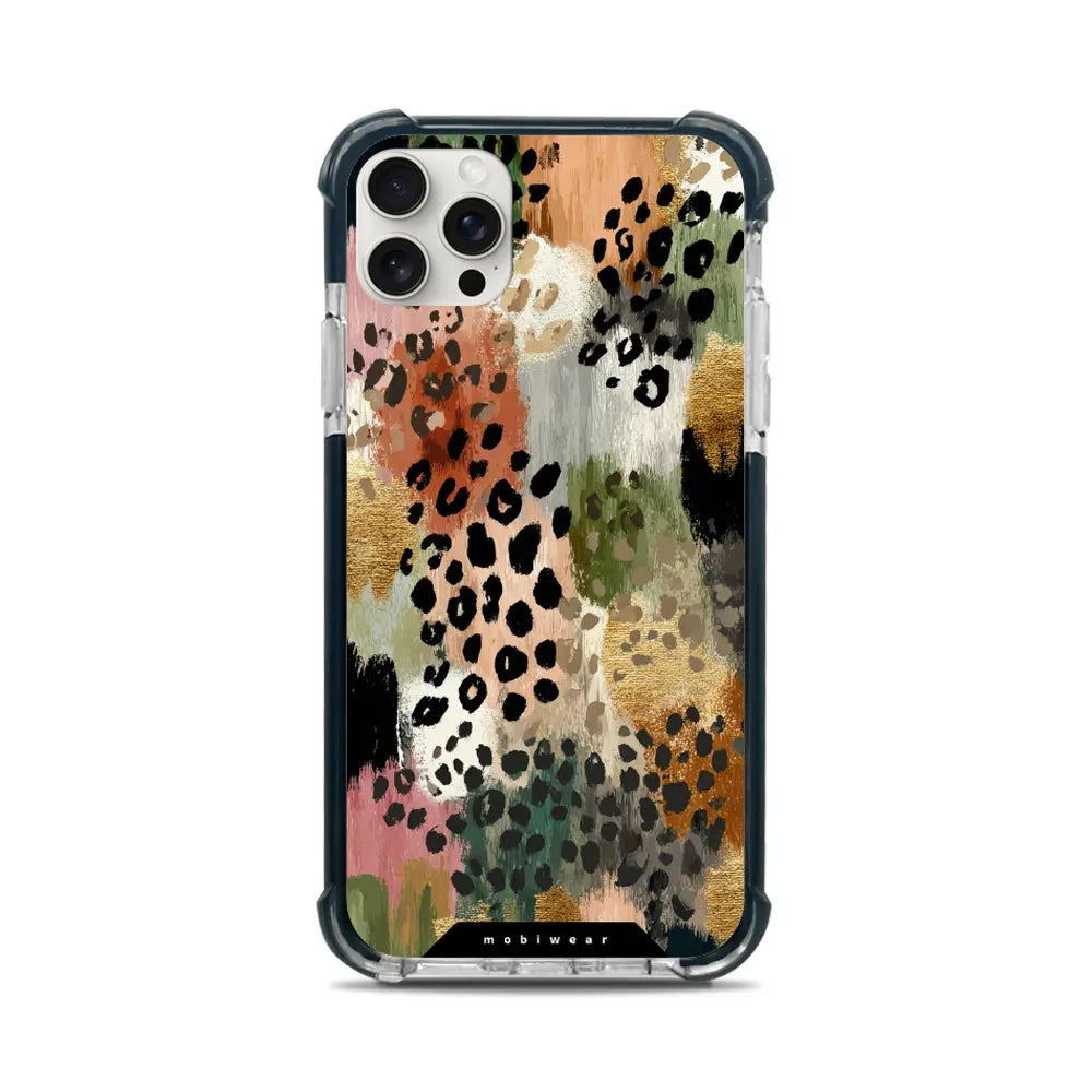 Handyhülle für iPhone 11 Pro Max mit MagSafe, Mobiwear Elite Bumper, Malerische Tupfen