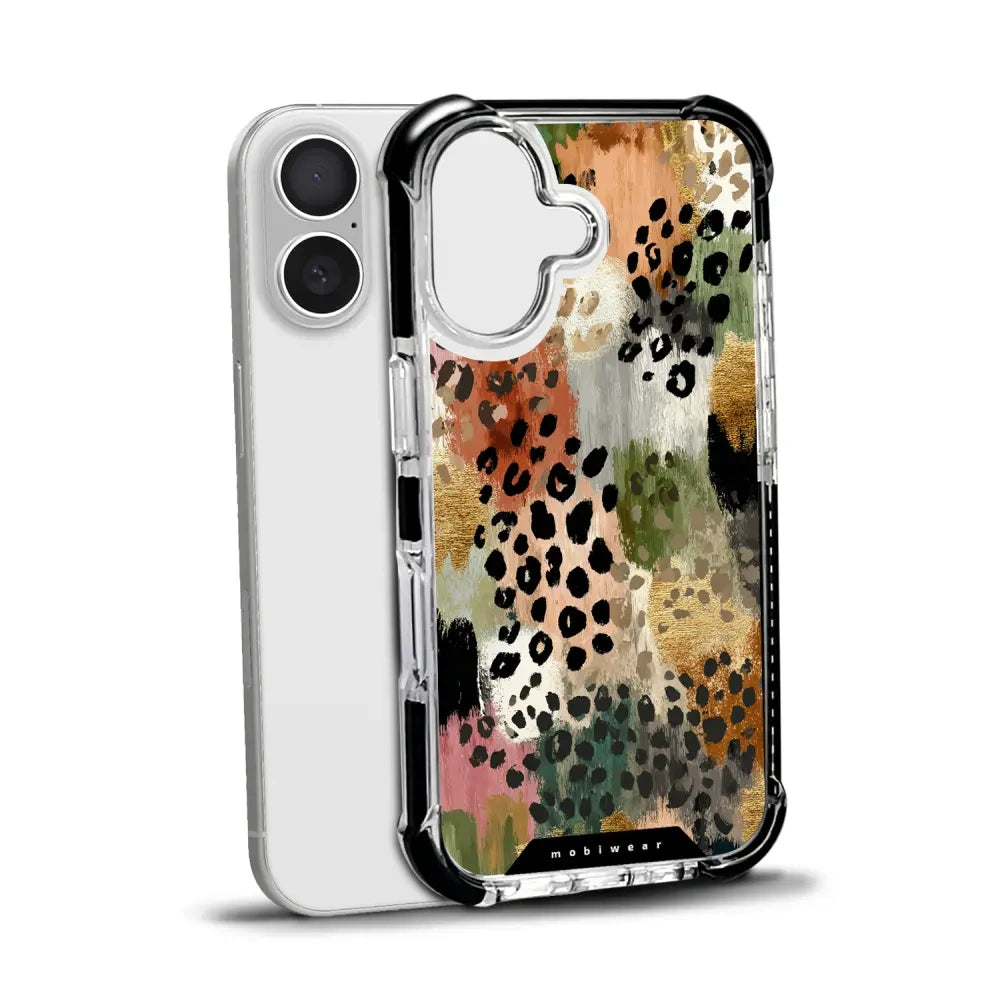 Handyhülle für iPhone 17 mit MagSafe, Mobiwear Elite Bumper, Malerische Tupfen