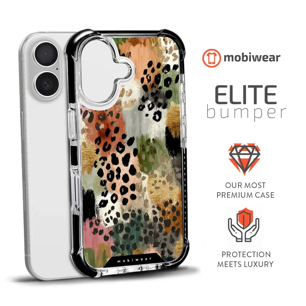 Handyhülle für iPhone 17 mit MagSafe, Mobiwear Elite Bumper, Malerische Tupfen